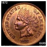 1872 Indian Head Cent CHOICE BU