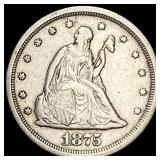 1875-S Silver Twenty Cents NEARLY  UNCIRCULATED