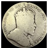 1910 Canada Silver 50 Cents NICELY CIRCULATED