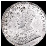 1920 British-India Silver 1 Rupee  UNCIRCULATED