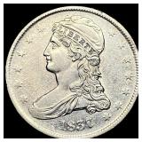1837 Capped Bust Half Dollar NEARLY  UNCIRCULATED