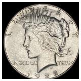 1928-S Silver Peace Dollar UNCIRCULATED