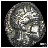 Attica Athens 393-294 BC Silver Tetradrachm NEARL