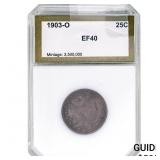 1903-O Barber Quarter PCI EF40