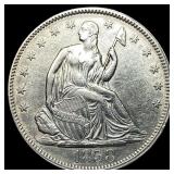 1858 Seated Liberty Half Dollar CLOSELY  UNCIRCUL