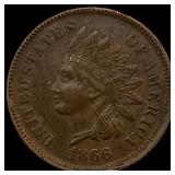 1866 Indian Head Cent CLOSELY UNCIRCULATED