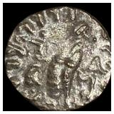 Indo-Scythian 59-12 BC Silver drachm NEARLY UNCIR