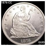 1876-CC Seated Liberty Half Dollar UNCIRCULATED