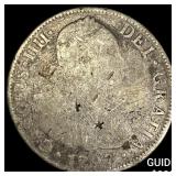 Colonial Spain Silver 8 Reales Chopmarks NEARLY U