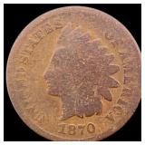 1870 Indian Head Cent NICELY CIRCULATED