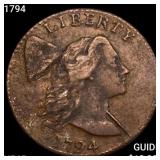 1794 Liberty Cap Large Cent NEARLY UNCIRCULATED