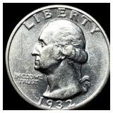 1932-S Silver Washington Quarter CHOICE AU