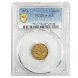 1852 $2.50 Gold Quarter Eagle PCGS AU55