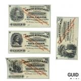 [4]1892-1876 Unc. Frac. Currency Set WI K.S. Co