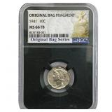 1941 Mercury Silver Dime NGC MS66 FB