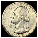 1932-S Silver Washington Quarter CHOICE AU