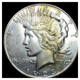 1923-S Silver Peace Dollar NEARLY  UNCIRCULATED