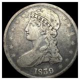 1839 Capped Bust Half Dollar NICELY  CIRCULATED
