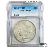 1878 7/8TF Morgan Silver Dollar ICG AU58