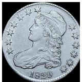1829 Capped Bust Half Dollar CHOICE AU
