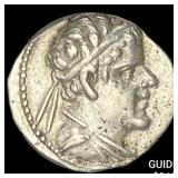 Bactria Eucratides I 170-145 Silver Obol CHOICE A