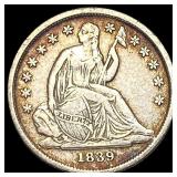 1839-O Silver Seated Liberty Dime LIGHTLY  CIRCUL