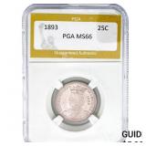 1893 Columbia Quarter PGA MS66