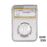 1946-D Walking Liberty Half Dollar PGA MS66