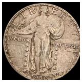 1930-S Silver Standing Liberty Quarter CHOICE  AU