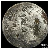 Colonial Spain Silver 8 Reales Chopmarks NEARLY U