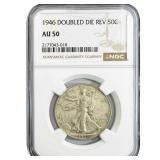 1946 Walking Liberty Half Dollar NGC AU50