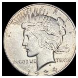 1934-D Silver Peace Dollar CLOSELY UNCIRCULATED