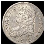 1812 Capped Bust Half Dollar NEARLY UNCIRCULATED