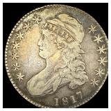 1817 Capped Bust Half Dollar LIGHTLY  CIRCULATED