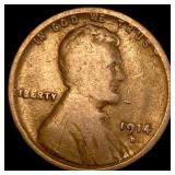 1914-D Lincoln Wheat Cent LIGHTLY CIRCULATED