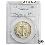 1946-S Walking Liberty Half Dollar PCGS MS66