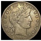 1908-O Silver Barber Half Dollar LIGHTLY  CIRCULA
