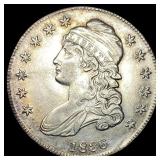 1836 Capped Bust Half Dollar CLOSELY  UNCIRCULATE