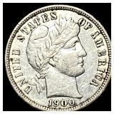 1900-S Silver Barber Dime NEARLY UNCIRCULATED