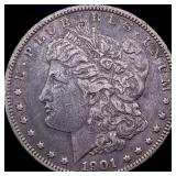 1901-S Silver Morgan Dollar LIGHTLY  CIRCULATED