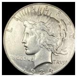 1934-D Silver Peace Dollar CHOICE AU