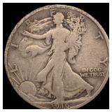 1916 Walking Liberty Half Dollar LIGHTLY  CIRCULA