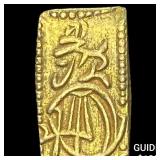 Japan 1832-1858 Gold 2 Shu CLOSELY UNCIRCULATED