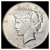 1928-S Silver Peace Dollar CHOICE AU
