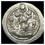 Sasanian Peroz I 459-484 Silver Drachm UNCIRCULAT