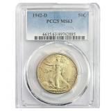 1942-D Walking Liberty Half Dollar PCGS MS63