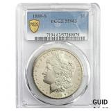 1889-S Morgan Silver Dollar PCGS MS63