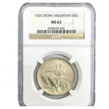 1925 Stone Mountain Half Dollar NGC MS63