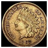 1862 Indian Head Cent CHOICE AU