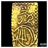 Japan 1832-1858 Gold 2 Shu CLOSELY UNCIRCULATED